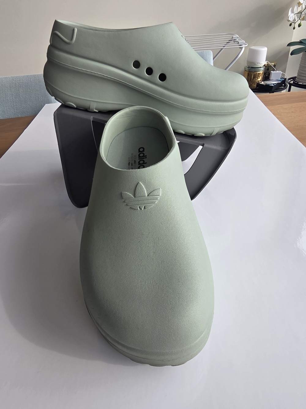 adidas Men’s Foam Clog — Mint Green